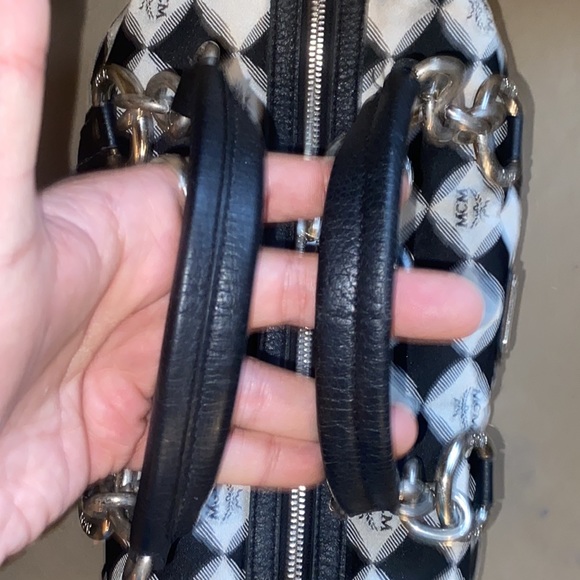 Authentic MCM Boston Bag W/silver hardware - Picture 5 of 12